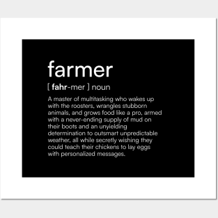 Farmer definition Posters and Art